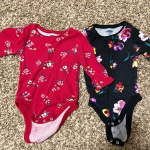 6-12 months long sleeve onesies
